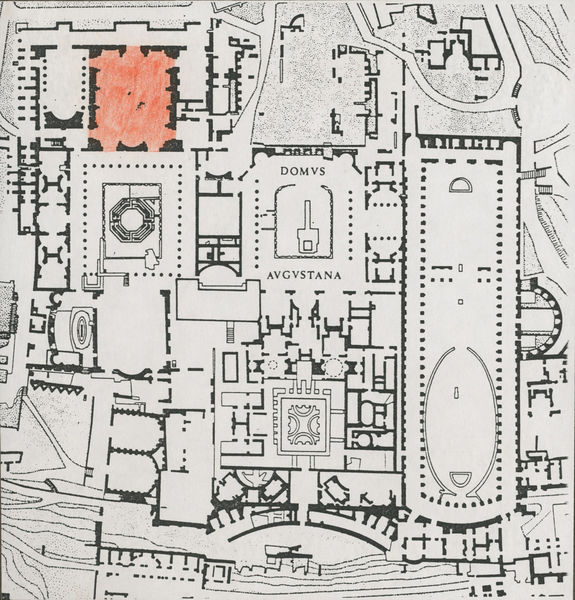 003623 - elaborato grafico - Domus Flavia, aula regia: pianta