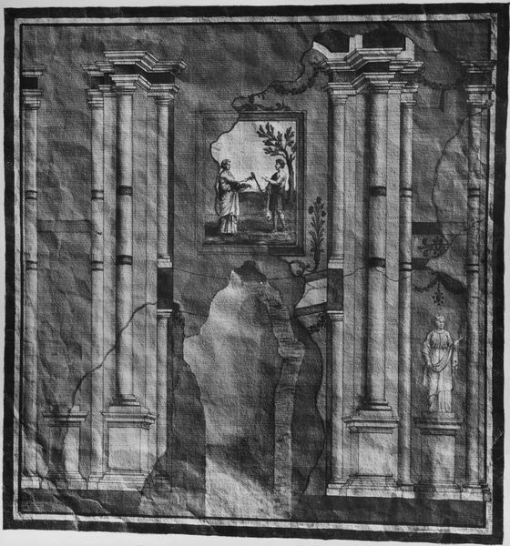 003823 - elaborato grafico - Domus Flavia: disegno scavi secolo XVIII