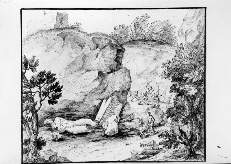 003830 - elaborato grafico - Domus Flavia: stampa del 700