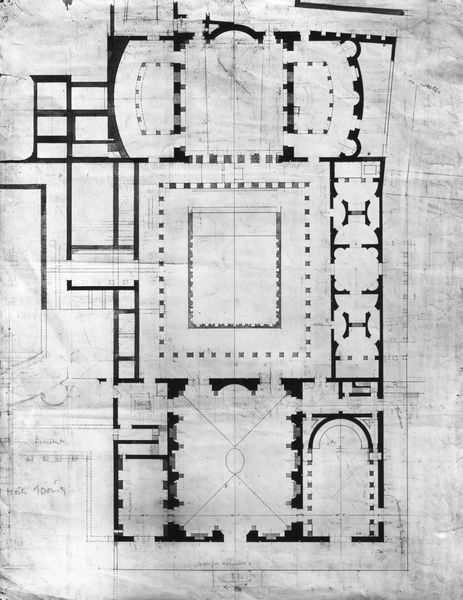 003834 - elaborato grafico - Domus Flavia: planimetria rilievi e ricostruzioni, Gordon Leith 1913