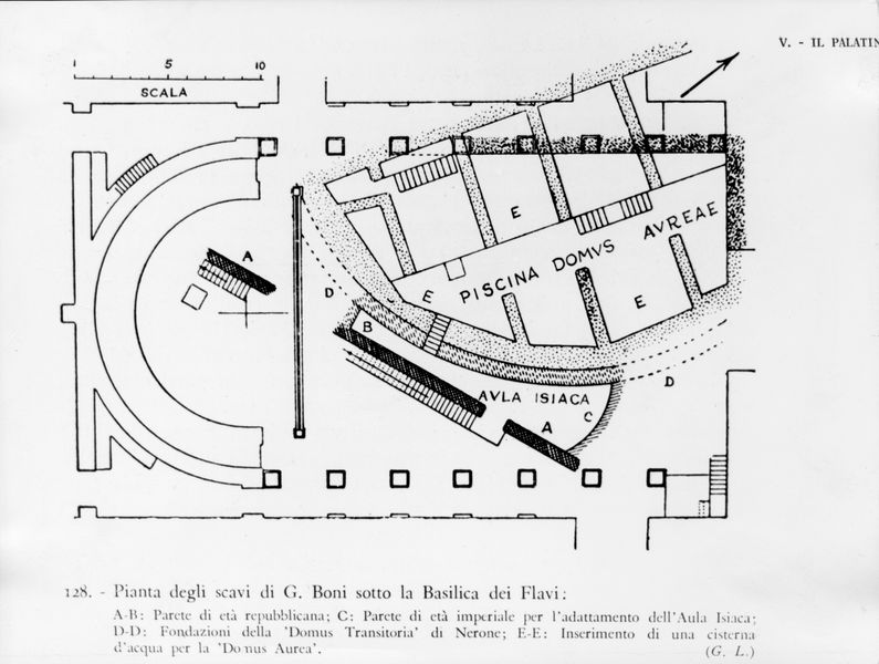 003865 - elaborato grafico - Domus Flavia: rilievi e ricostruzioni - profili di architravi e cornici, Gordon Leith 1913
