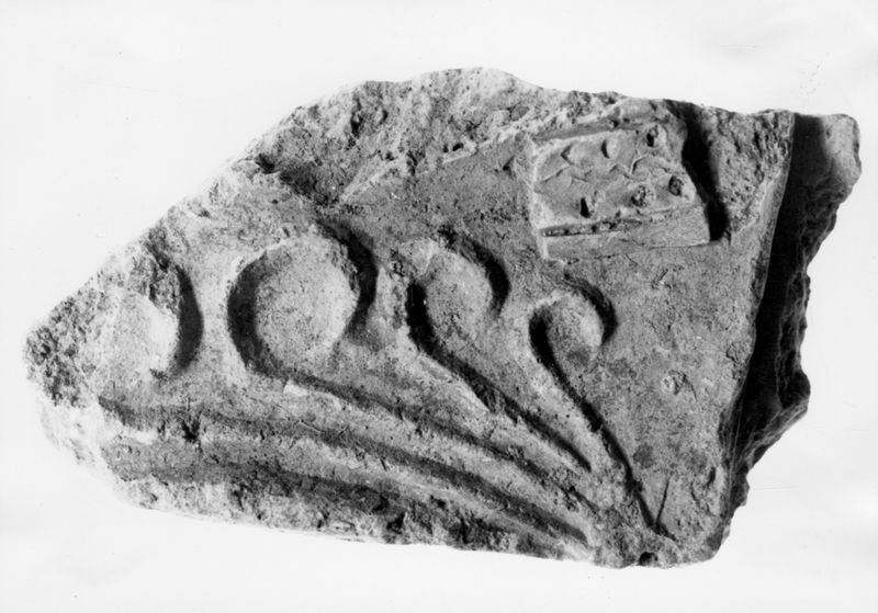 010419 - elaborato grafico - Foro Romano, arco di Tito: incisione dell'arco di Tito prima del restauro del Valadier ancora inserita nella fortificazione medievale dei Frangipane (L.C.442)