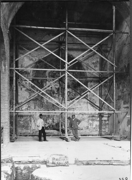 019308 - restauro - S. Maria Antiqua, abside durante il restauro; neg. serie F, n. 359