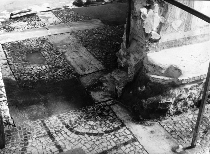 019329 - monumento - S. Maria Antiqua, particolare del pavimento della navata centrale (dono architetto Corbett)