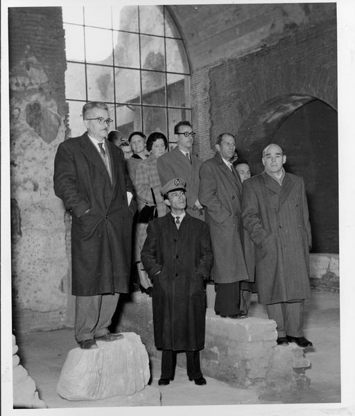 019336 - monumento - S. Maria Antiqua, messa in occasione del restauro (21.11.1954)