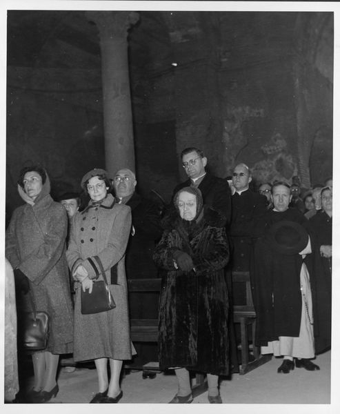 019342 - monumento - S. Maria Antiqua, messa in occasione del restauro (21.11.1954)