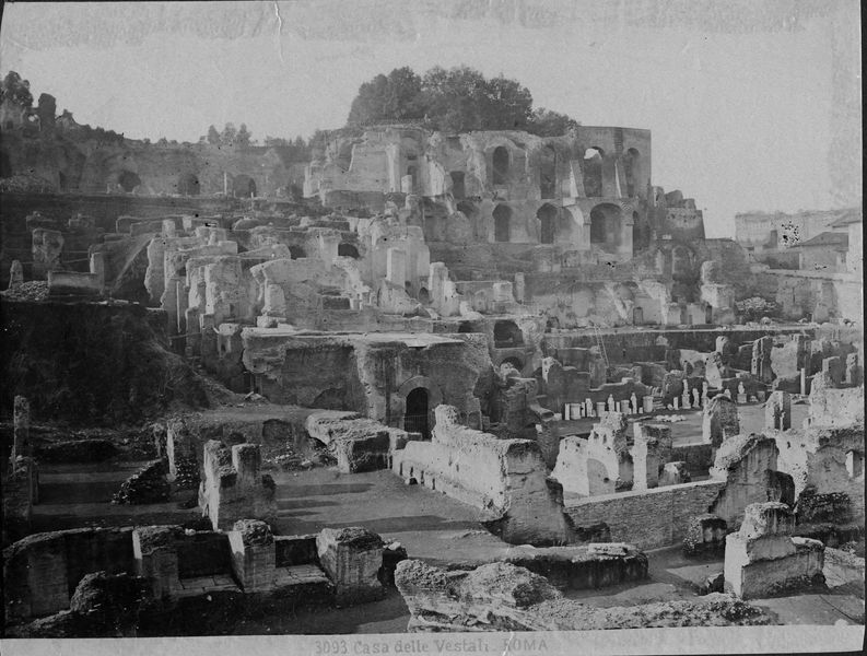 012471 - scavo archeologico - Casa delle Vestali, Atrio, scavi 1883-1884