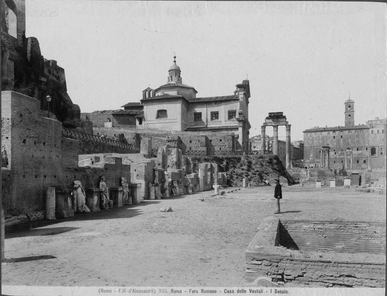 012484 - monumento - Casa delle Vestali, Atrio; neg. serie film, n. 954