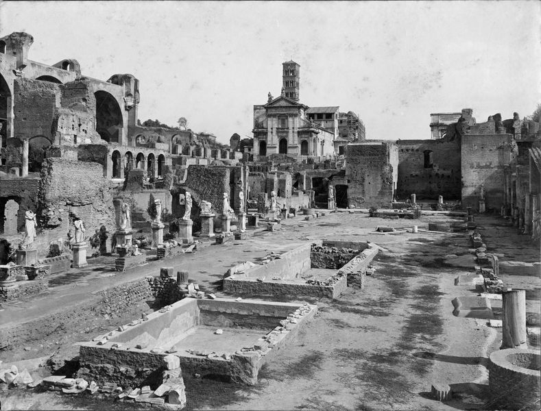 012493 - scavo archeologico - Casa delle Vestali, Atrio, scavi e restauri Boni; film 1493