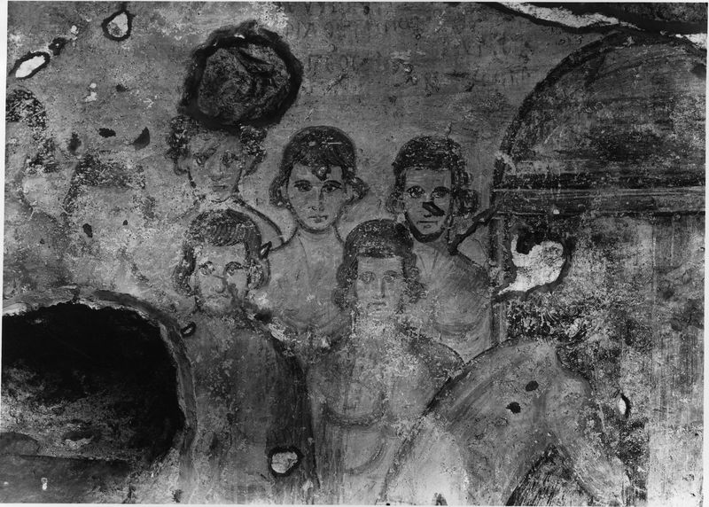 015809 - reperto - Oratorio dei Quaranta Martiri, Particolare della pittura dell'abside; Gab. Fot. Naz. Neg. Serie E, Nr. 51713
