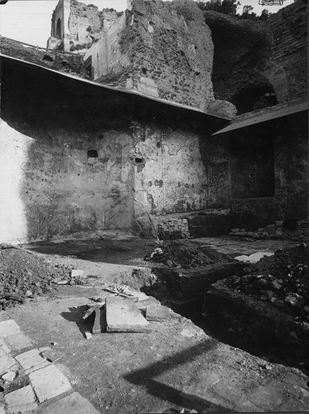 015784 - monumento - Oratorio dei Quaranta Martiri, Durante gli scavi; Neg. Serie E, Nr. 149