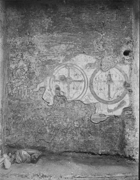 015801 - reperto - Oratorio dei Quaranta Martiri, Particolare parete di fondo, lato sinistro; senza negativo