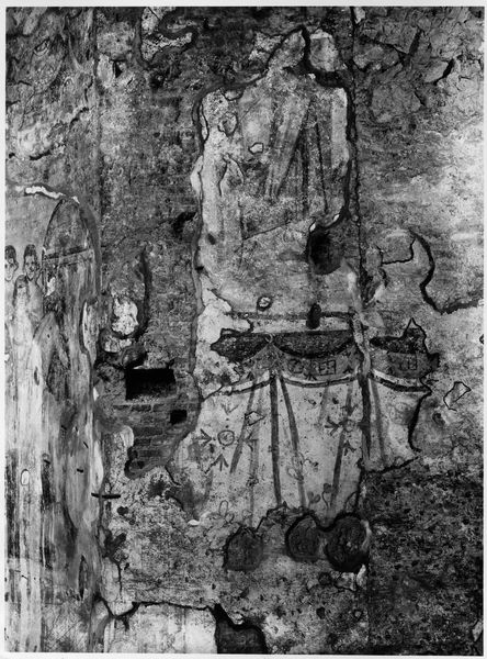 015815 - reperto - Oratorio dei Quaranta Martiri, Particolare pittura abside, lato destro; Gab. Fot. Naz. Neg. Serie E, Nr. 51710