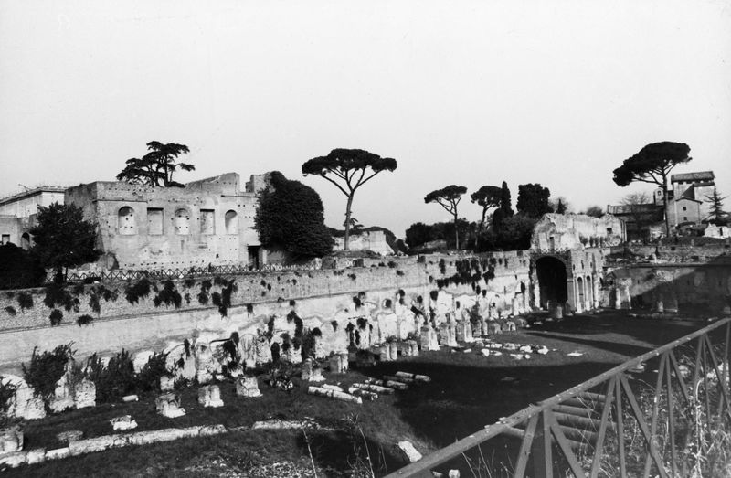 006416 - monumento - Stadio di Domiziano, veduta generale  dell'area vista da sud. Neg. serie Film nÂ°1247