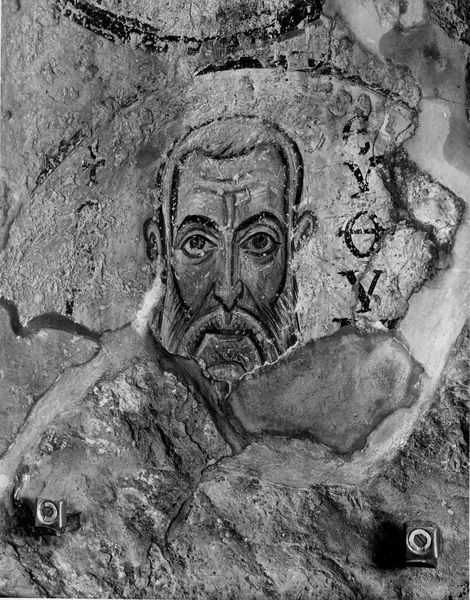 015818 - reperto - Oratorio dei Quaranta Martiri, Lato destro, particolare di busto di Santo; Gab. Fot. Naz. Neg. Serie E, Nr. 51701