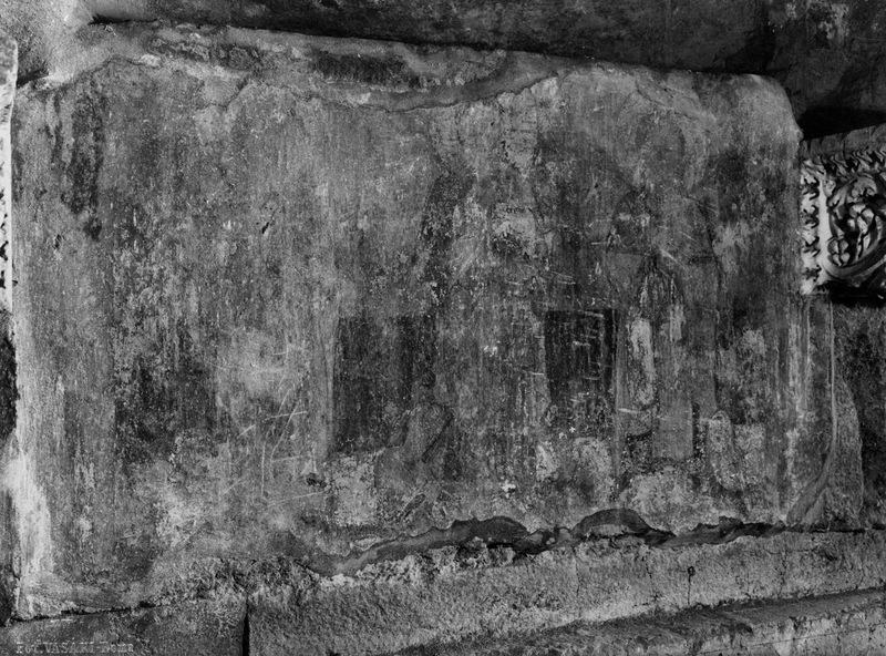 012931 - reperto - Curia, Chiesa di S. Adriano, Pittura sotto la seconda nicchia a sinistra; Neg. Serie F, Nr. 2025