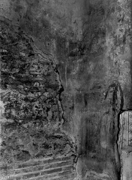 012938 - reperto - Curia, Chiesa di S. Adriano, Pittura prima nicchia a sinistra; Neg. Serie F, Nr. 2028
