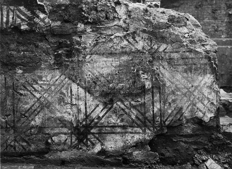 012944 - reperto - Curia, Chiesa di S. Adriano, Avanzi di affreschi; Neg. Serie E, Nr. 1766