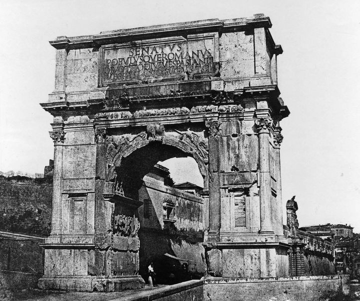 020417 - monumento - Arco di Tito, lato orientale, prima del 1880