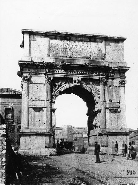 020419 - monumento - Arco di Tito, vecchia fotografia anteriore al 1880
