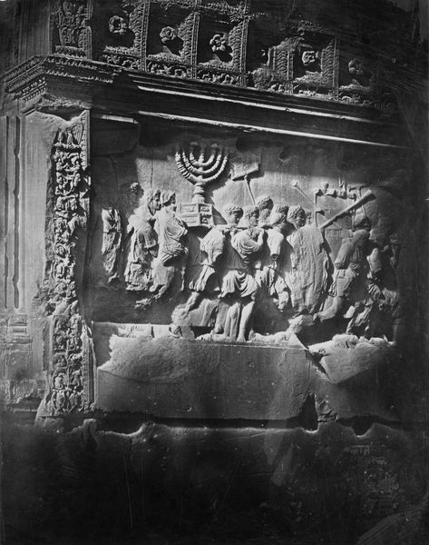 020423 - monumento - Arco di Tito, uno dei rilievi (foto del XIX secolo); Museo di Roma-mF, n. 515