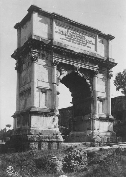 020440 - monumento - Arco di Tito, veduta del fronte occidentale