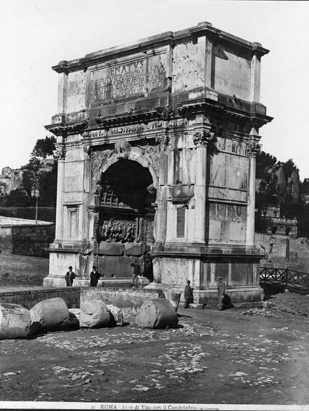 020464 - monumento - Arco di Tito, fronte orientale