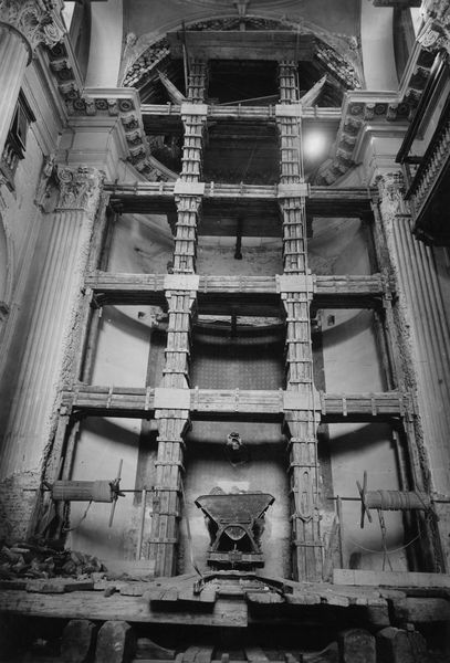 013010 - monumento - Curia, Chiesa di S. Adriano, Durante i lavori, 09/06/1936; Gab. Fot. Naz. Neg. Serie E, Nr. 42622