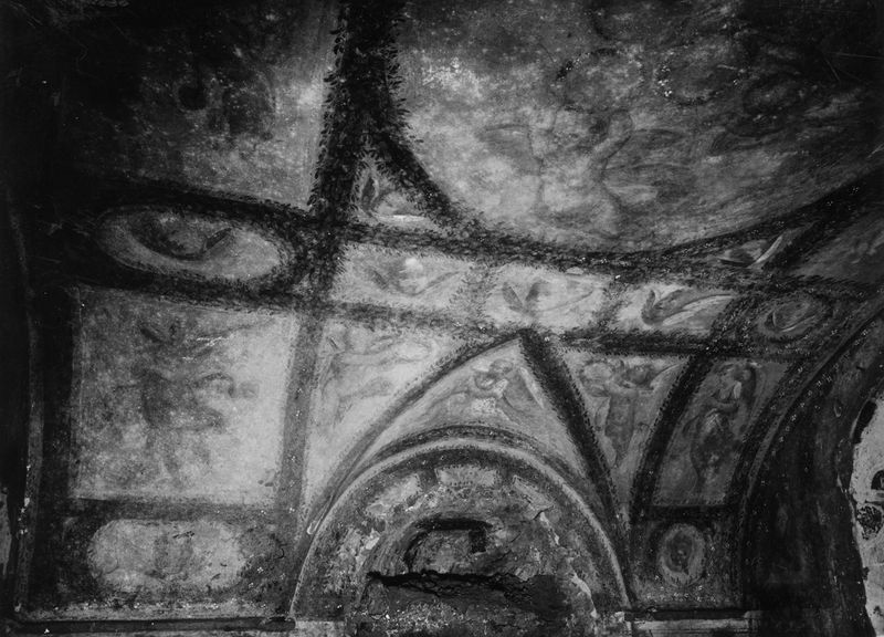 013032 - monumento - Curia, Chiesa di S. Adriano, Affresco, 01/07/1936; Gab. Fot. Naz. Neg. Serie E, Nr. 42728
