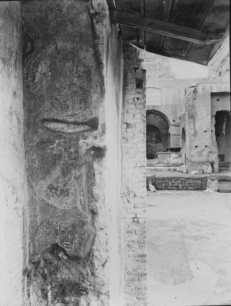 015791 - reperto - Oratorio dei Quaranta Martiri, Fronte, lato destro, particolare con busti di Santi; senza negativo