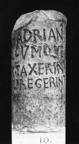 013076 - reperto - Curia, cippo con iscrizione, ora nel lapidario cristiano del Museo Lateranense; senza negativo