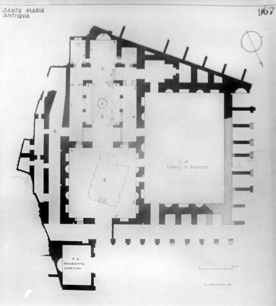 019502 - elaborato grafico - Santa Maria Antiqua, pianta del complesso