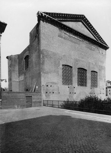 013330 - monumento - Curia, lato verso Via Bonella; Neg. Serie E, Nr. 1570