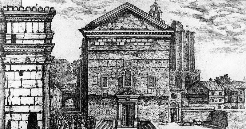013434 - elaborato grafico - Curia, veduta di AlÃ² Giovagnoli; Neg. Serie E, Nr. 2397