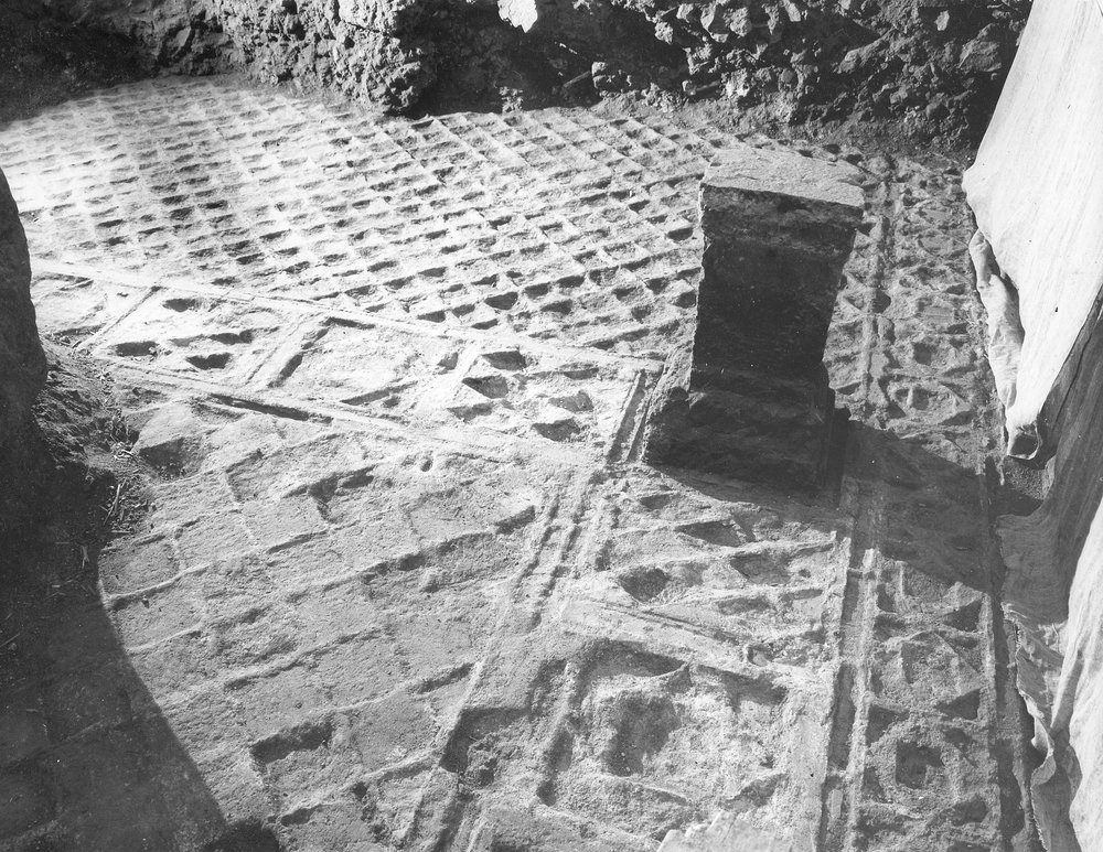 Casa di Augusto Oecus impronte del rivestimento pavimentale in opos sectile.JPG