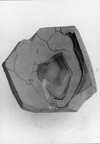012290 - reperto - Basilica Giulia, frammento di coppa attica a figure rosse, probabilmente del pittore di Antiphon (scavo 1960); Film n. 5