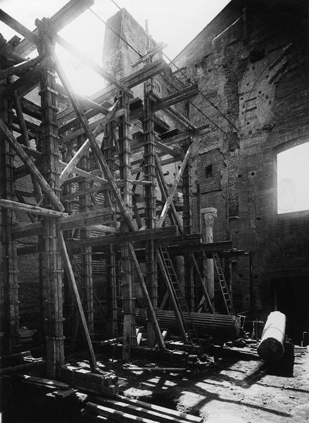 013217 - restauro - Curia, interno, impalcature; Gab. Fot. Naz. Neg. Serie E, Nr. 42690