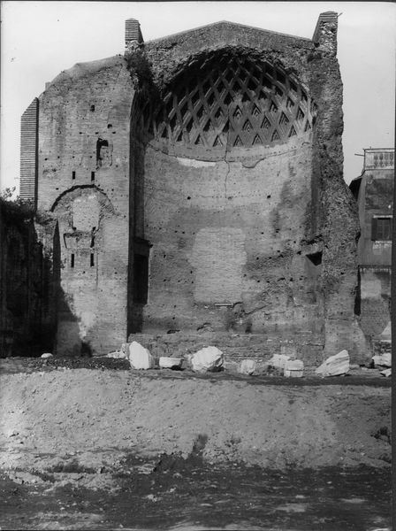 018445 - monumento - Tempio di Venere e Roma, prima del restauro; neg.serie E, nÂ°1301
