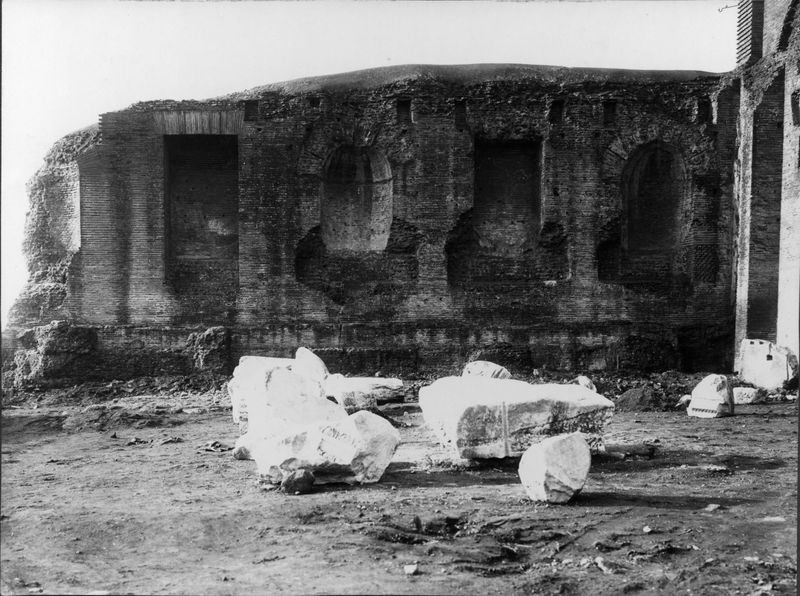 018447 - monumento - Tempio di Venere e Roma, prima del restauro; neg. serie E, nÂ°1297