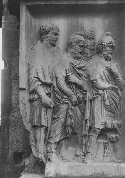 020169 - monumento - Arco di Settimio Severo, fronte est, secondo pilastro da sinistra, faccia frontale; Accademia Americana C 59a