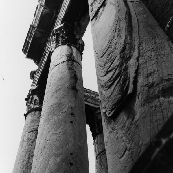 019960 - monumento - Tempio di Antonino e Faustina, fianco orientale del colonnato (02.09.1994); neg. serie 6x6, img. n. 23158