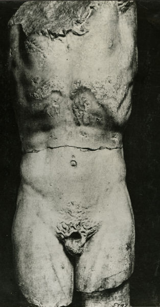 C001259 - elaborato grafico - Colosseo, ingresso occidentale, primo ordine. Particolare dell'affresco raffigurante la cittÃ  di Gerusalemme (XVI-XVII secolo); neg. serie L19