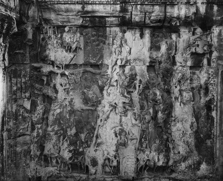 020171 - monumento - Arco di Settimio Severo, fronte orientale, pannello storico sinistro; foto Accademia Americana, n. S-E 2