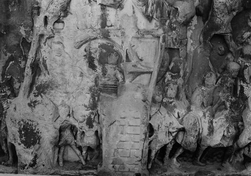 020173 - monumento - Arco di Settimio Severo, fronte orientale, pannello storico sinistro; foto Accademia Americana, n. S-E 12