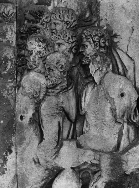 020184 - monumento - Arco di Settimio Severo, fronte orientale, pannello storico sinistro; foto Accademia Americana, n. S-E 4
