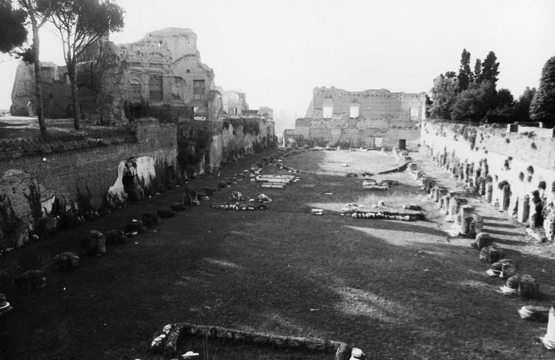 006415 - monumento - Stadio di Domiziano, veduta generale dell'intera area vista da nord. Neg. serie Film nÂ°1247