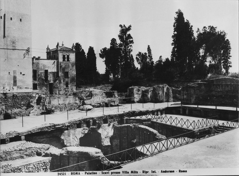 005497 - monumento - Domus Transitoria, c.d. "Bagni di Livia", al di sotto del triclinio della Domus Flavia. Neg. serie 6x6 nÂ° 12271