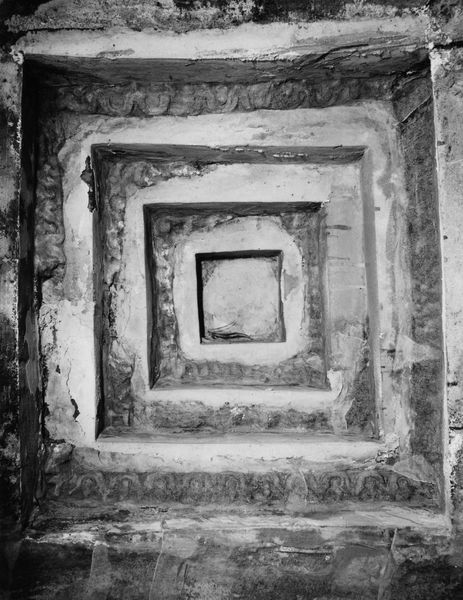 006360 - restauro - Stadio di Domiziano, lato orientale con il Palco Imperiale, galleria anulare superiore : particolare della volta a lacunari dopo il restauro(1988). Neg. serie 6x6 nÂ°14585