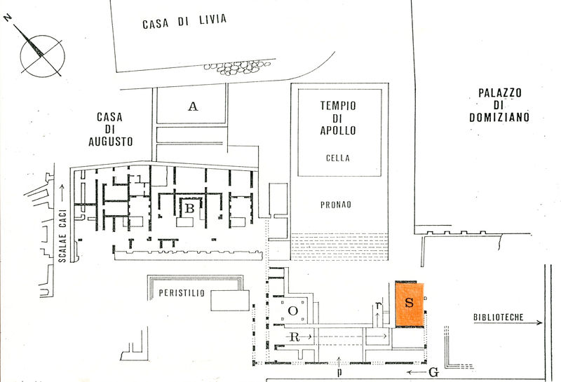 002273 - elaborato grafico - Palatino, Casa di Augusto, ambiente S