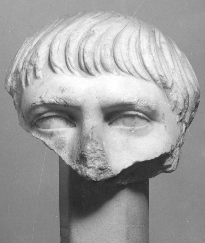 Testa virile frammentata